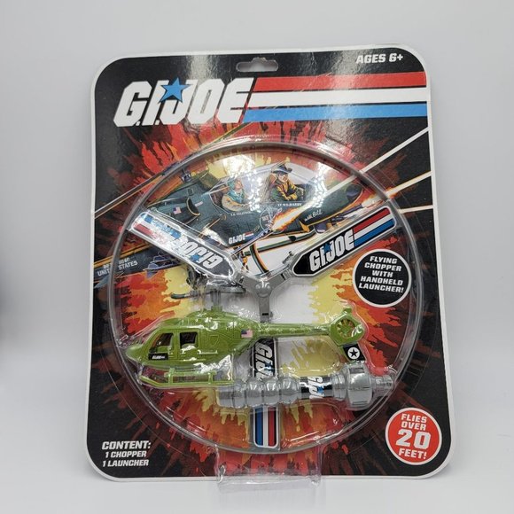 G.I. Joe Flying Chopper Launcher Toy Helicopter Launching Flyer - Picture 1 of 3